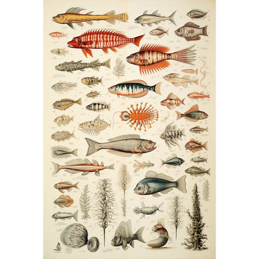 Vintage Fish Canvas